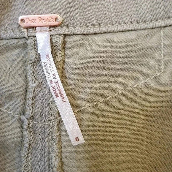 Free People Alpha Utility Raw Edge Cotton Blend Mini Skirt(6) - Picture 10 of 13